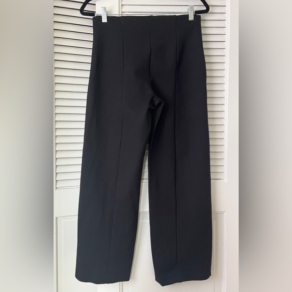 Banana Republic Everywhere Wide Leg Ponte Ankle Pant Black Sz M Pull On Trouser - Picture 4 of 8